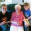 Gurnie with great-grandchildren in 2010