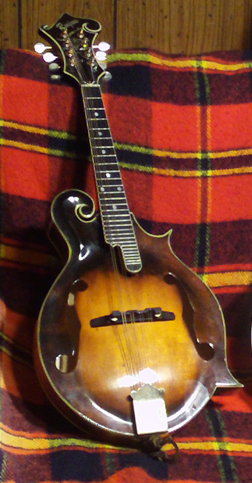 Bobby Renfrow's handcrafted mandolin.