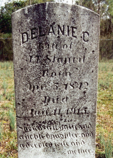 Delaney Sasser Stancil's Tombstone